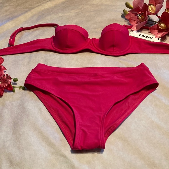 Dkny Other - DKNY Fuchsia Bikini Set size Small brand new